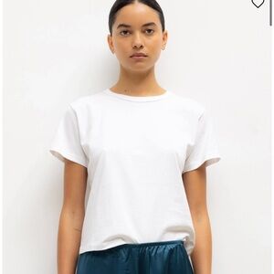 LESET White Short Sleeve Tee